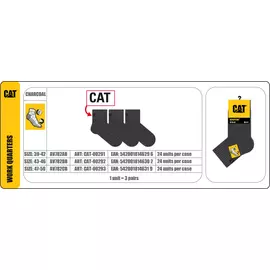 Caterpillar CAT AV782AB Rövid munkazokni 3-pack