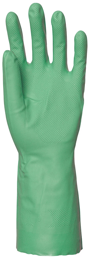 EP 5527 Mártott Zöld Nitril Védőkesztyű, Vegyszerálló, 33 cm/0,46 mm